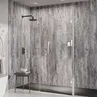 1 Meter Wide Concrete Matt PVC Bathroom Wall Panel