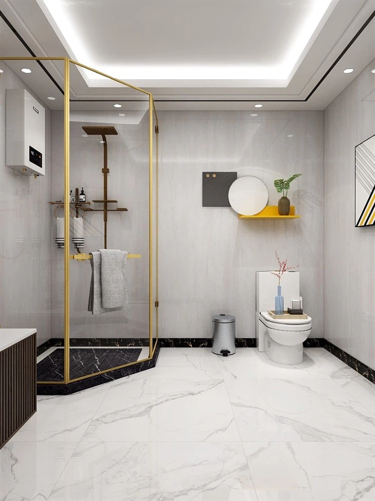 High Gloss Marble Pvc Wall Panel Indoor Decoration