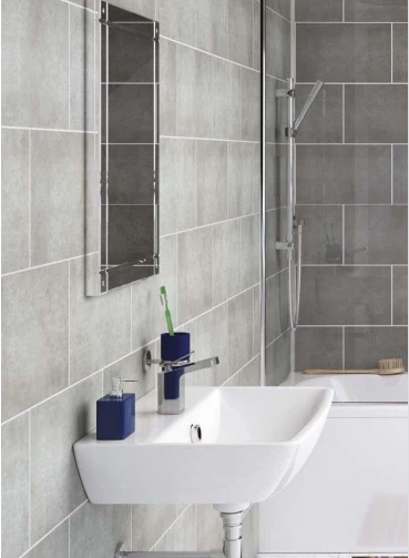 China 600MM Tile Effect PVC Shower Bathroom Wall Panel Manufacturers ...