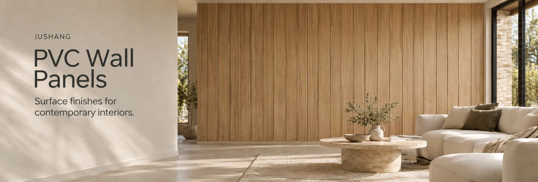 Jushang PVC Wall Panels — Surface finishes for contemporary interiors