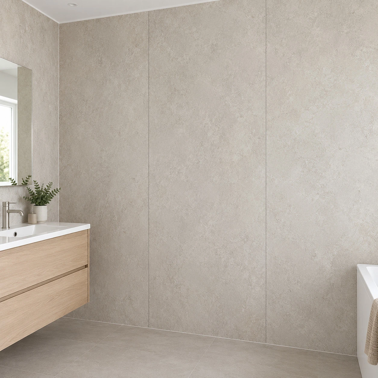 Bathroom panel interior design concept