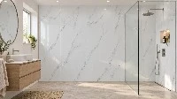 2.4x1m UKCA Marble PVC Wall Panel 10mm Tongue & Groove Quick Fit