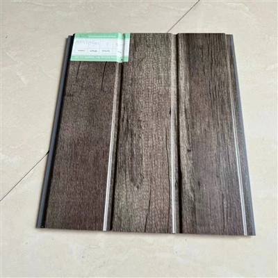 High Quality Double Grooves PVC Ceiling Indoor For Hall Decoration Wood Grain Lamination Moisture Proof Panel price