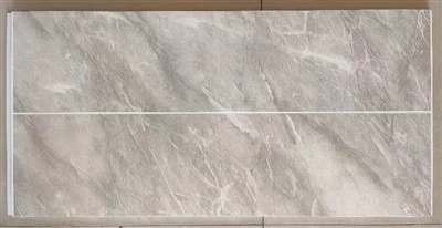 PVC Wall Panel Light Concrete Tile Cut