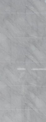 PVC Wall Panel Light Grey Marble Matt Tile Cut