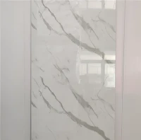 Waterproof Fireproof Shower Wall Panel PVC Marble Slab