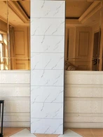 White Marble And Light Grey TILE PVC SHOWER PANEL
